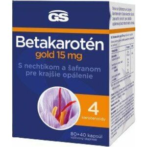 GS Betakarotén gold 15 mg, kapsúl 80+40 vyobraziť