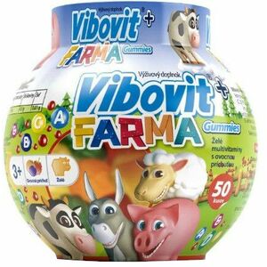 Vibovit + Farma Gummies želé s ovocnou príchuťou 50 ks vyobraziť