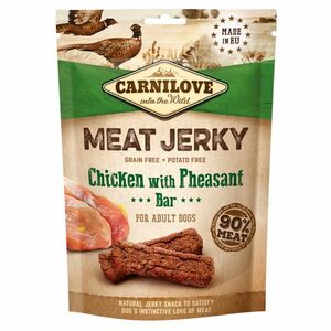 CARNILOVE Meat Jerky pre psov Chicken with Pheasant Bar 100 g vyobraziť