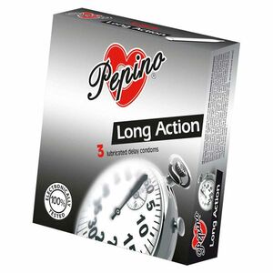 PEPINO prezervatívy kondómy Long Action 3 kusy vyobraziť