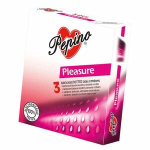 PEPINO prezervatívy kondómy pleasure 3 kusy vyobraziť