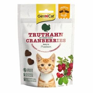 GIMCAT Crunchy Snacks moriak s brusnicami maškrta pre mačky 50 g vyobraziť