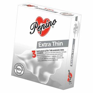 PEPINO prezervatívy kondómy Extra Thin 3 kusy vyobraziť