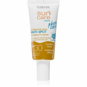 FlosLek Laboratorium Sun Care Derma Photo Care ľahký ochranný krém na tvár pre pleť s nedokonalosťami SPF 30 30 ml vyobraziť