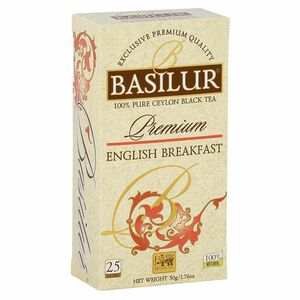 BASILUR Premium English Breakfast čierny čaj 25 vrecúšok vyobraziť