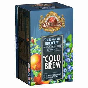 BASILUR Cold Brew Pomegranate Blueberry ovocný čaj 20 vrecúšok vyobraziť
