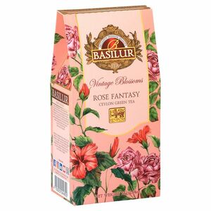 BASILUR Vintage blossoms rose fantasy zelený čaj sypaný 75 g vyobraziť