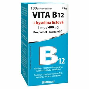 VITA B12 + kyselina listová 1 mg/400 mcg 100 tabliet vyobraziť