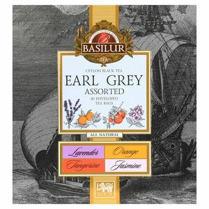 BASILUR Earl Grey Assorted čierny čaj 40 vreciek vyobraziť