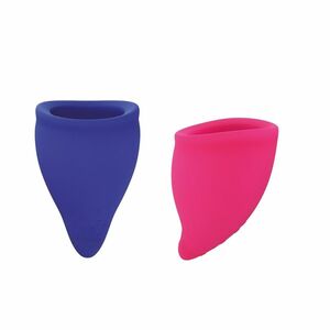 FUN FACTORY Fun cup menštruačné kalíšky explore Kit new modrá a ružová vyobraziť