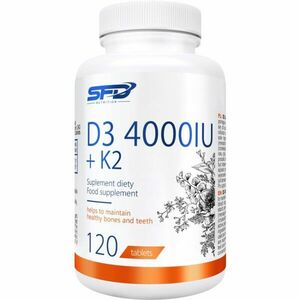 SFD Nutrition D3 4000IU + K2 podpora normálneho stavu kostí a zubov 120 tbl vyobraziť