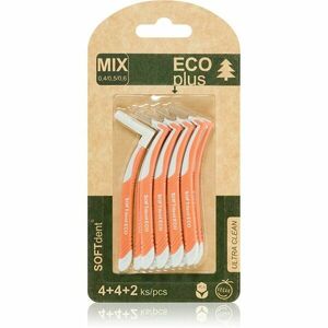 SOFTdent ECO Interdental brushes medzizubné kefky Mix - 0, 4/0, 5/0, 6 mmm 10 ks vyobraziť