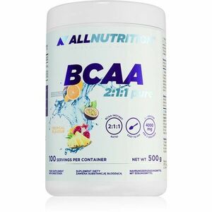 Allnutrition BCAA 2: 1: 1 Pure podpora tvorby svalovej hmoty príchuť Tropical 500 g vyobraziť