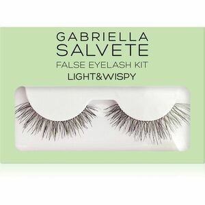 Gabriella Salvete False Eyelash Kit Light & Wispy umelé mihalnice s lepidlom 1 ks vyobraziť