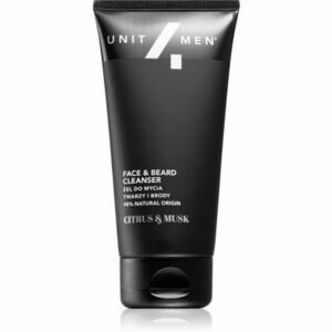 Unit4Men Face & Beard Cleanser Citrus&Musk umývací gél na tvár a fúzy 150 ml vyobraziť