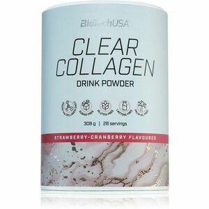 BioTechUSA Clear Collagen prášok na prípravu nápoja s kolagénom príchuť Strawberry & Cranberry 308 g vyobraziť