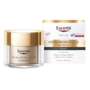 Eucerin HYALURON-FILLER+ELASTICITY nočný krém 50ml - Eucerin elasticity +Filler nočný krém 50 ml vyobraziť