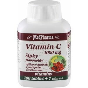 MedPharma Vitamín C 1000 mg so šípkami 107 tabliet vyobraziť