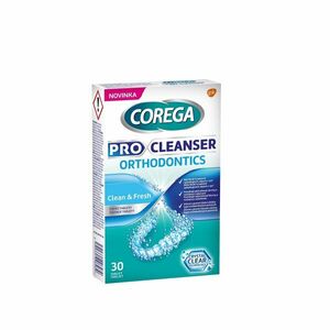 Corega Pro Cleanser Orthodontics tablety na čistenie ortodontických pomôcok 30 tabliet vyobraziť