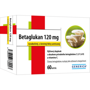 Generica Betaglukan 120 mg, 60 kapsúl vyobraziť