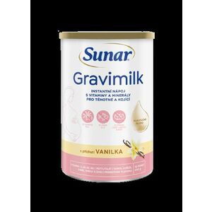 Sunar Gravimilk s príchuťou vanilka pre tehotné a dojčiace ženy 450 g vyobraziť
