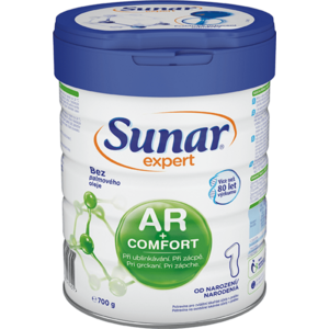 Sunar Expert AR+Comfort 1 počiatočné dojčenské mlieko pri grckaní, zápche a kolikách 700 g vyobraziť