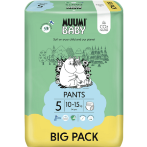 Muumi Baby Pants 5 Maxi+ 10-15 kg, nohavičkové eko plienky 54 ks vyobraziť