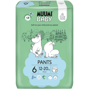 Muumi Baby Pants 6 Junior 12-20 kg, nohavičkové eko plienky 36 ks vyobraziť