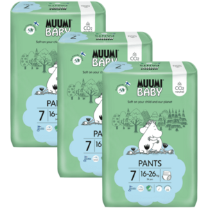 Muumi Baby Pants 7 XL 16-26 kg, mesačné balenie nohavičkových eko plienok vyobraziť