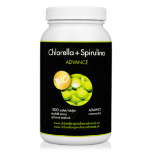 ADVANCE Chlorella + spirulina bio 1000 tabliet vyobraziť