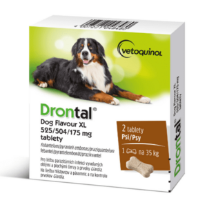 DRONTAL Dog flavour XL 525/504/175 mg 2 tablety vyobraziť
