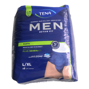 TENA Men inkontinenčné spodné prádlo, modré L/XL 8 ks vyobraziť