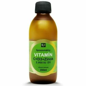 ZDRAVÝ SVET Lipozomálny vitamín C + D3 + zinok 200 ml vyobraziť