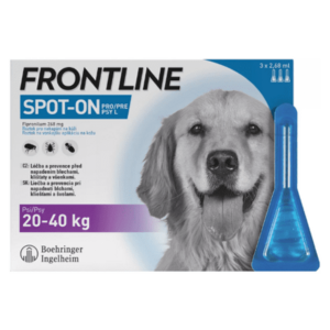 FRONTLINE Spot-on pre psy L 20-40 kg 3 x 2, 68 ml vyobraziť
