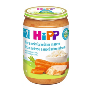 HIPP Prikrm bio ryža s mrkvou a morčacím mäsom 220 g vyobraziť
