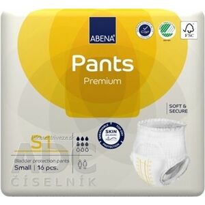 ABENA Pants Premium S1 navliekacie plienkové nohavičky, boky 60-90 cm, savosť 1400 ml, 1x16 ks vyobraziť