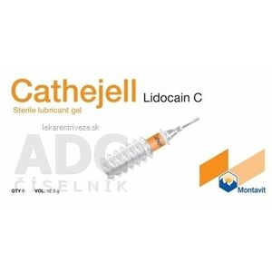 CATHEJELL LIDOCAIN C gel urt (lidokaínová instilácia 12, 5 g) 1x5 ks vyobraziť