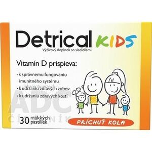 Detrical Kids Vitamín D s príchuťou kola pastilky 1x30 ks vyobraziť
