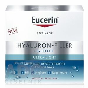Eucerin HYALURON 3xEFFECT Nočný Hydratačný Booster anti-age, ultra ľahký 1x50 ml vyobraziť