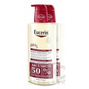 Eucerin pH5 Sprchový gél citlivá, suchá pokožka (-50% na druhý výrobok) 2x400 ml vyobraziť