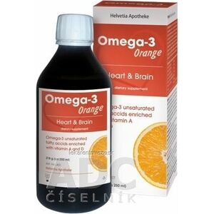 Helvetia Apotheke Omega-3 Orange rybí olej s vitamínmi A+D 1x250 ml vyobraziť