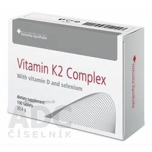Helvetia Apotheke Vitamín K2 Complex tbl (s vitamínom D3 a selénom) 1x100 ks vyobraziť