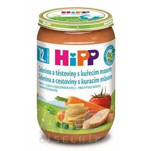 HiPP BIO Zelenina a cestoviny s kuracím mäsom príkrm - kompletný pokrm (od 12. mesiaca) 1x220 g vyobraziť
