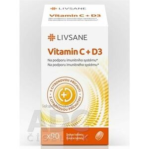 LIVSANE Vitamín C + D3 žuvacie tablety 1x90 ks vyobraziť