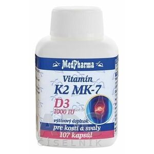 MedPharma VITAMÍN K2 MK-7 + D3 1000 IU cps 1x107 ks vyobraziť