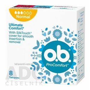 o.b. ProComfort Normal hygienické tampóny1x8 ks vyobraziť