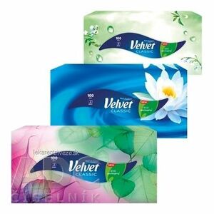 Velvet CLASSIC box papierové vreckovky 2-vrstvové, 1x100 ks vyobraziť