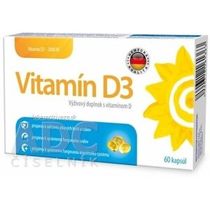 Vitamín D3 2000 IU - Sirowa cps 1x60 ks vyobraziť