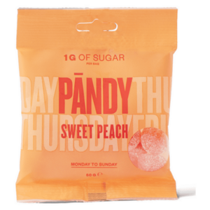 PÄNDY Candy sweet peach gumové cukríky 50 g vyobraziť