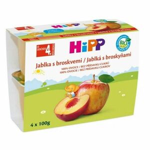 HIPP Ovocie 100% Jablká s broskyňami BIO 4x100 g vyobraziť